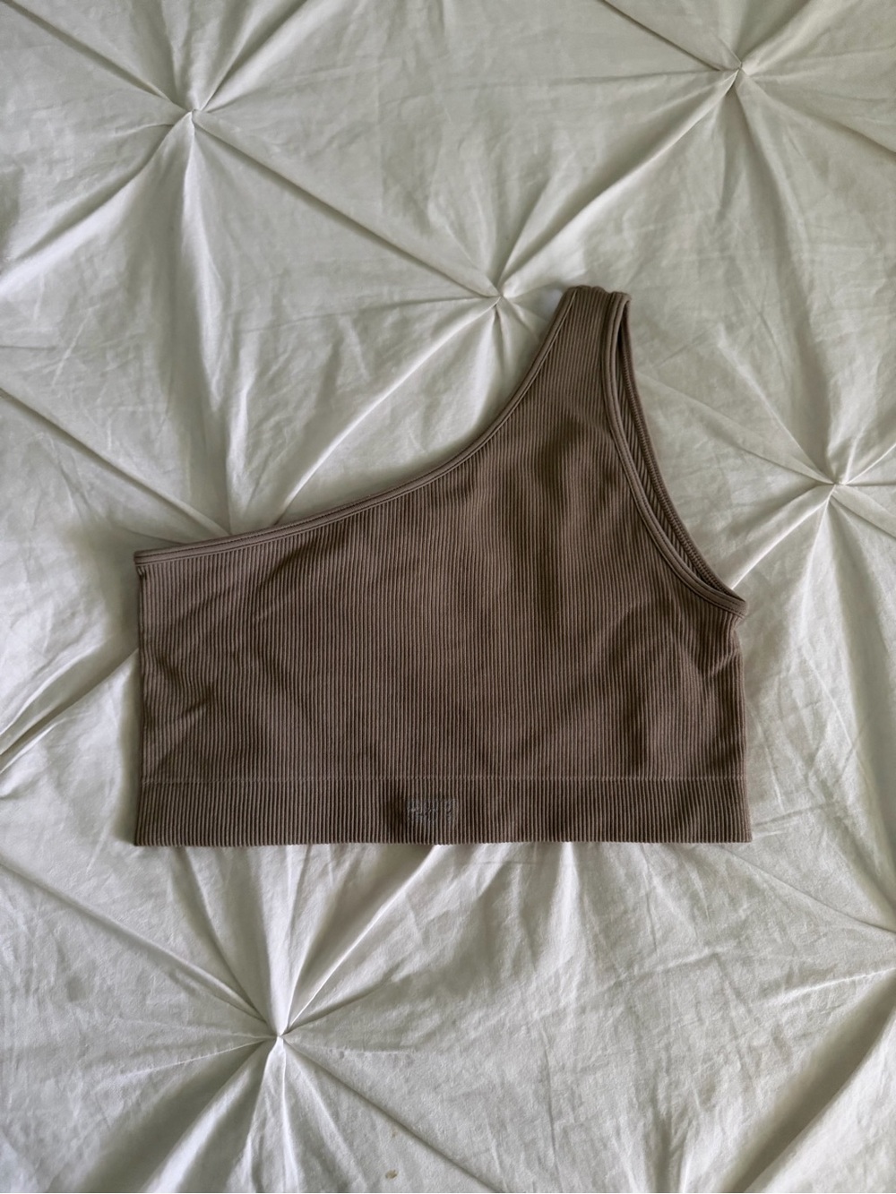 SET Active One-Shoulder Ribbed Crop Top